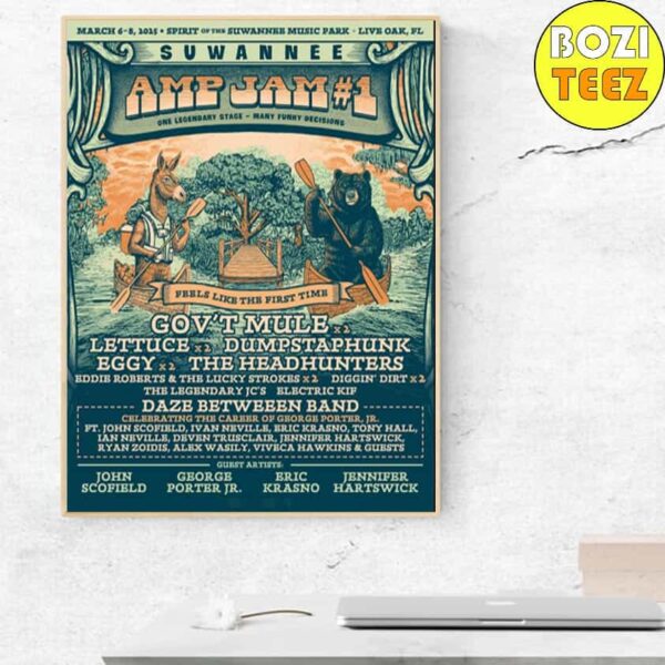 Suwannee Amp Jams At Spirit Of The Suwannee Music Park In Live Oak Florida On Mar 6 8 2025 Home Decor Poster Canvas