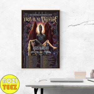 Trivium Bullet For My Valentine Spring Tour List 2025 Home Decor Poster Canvas