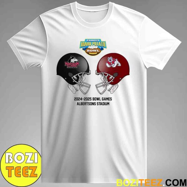 Famous Idaho Potato Bowl NCAA 2024-2025 Bowl Games Northern Illinois vs Fresno State At Albertsons Stadium Unisex T-Shirt