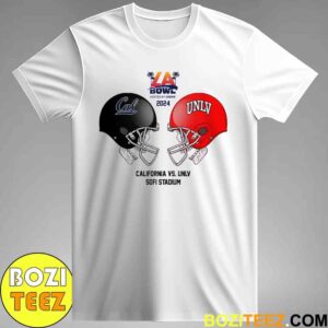 LA BOWL Hosted by Gronk NCAA 2024-2025 Bowl Games California Golden Bears vs UNLV At Sofi Stadium Skull Helmet Head To Head Unisex T-Shirt